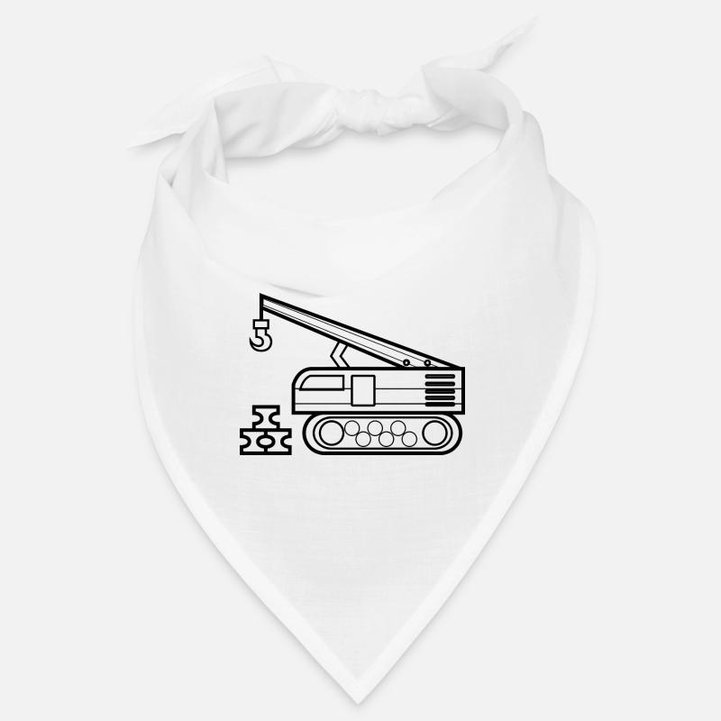 Kran zum ausmalen Kranfahrer Geschenk Bandana