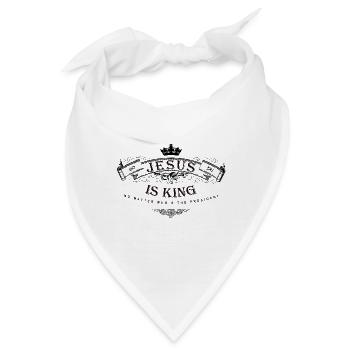 jesus is king - Bandana - Weiß - Vorne