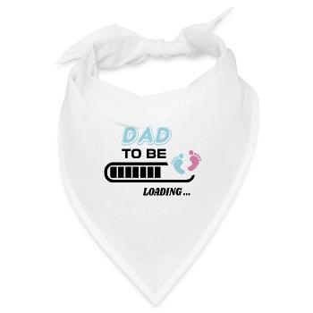 zukünftiger Vater. Warten Sie auf Geburtsgeschenk - Bandana - Weiß - Vorne