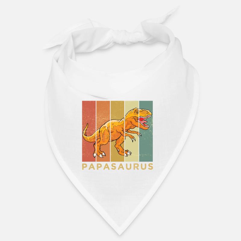 papasaurus - Bandana - Weiß