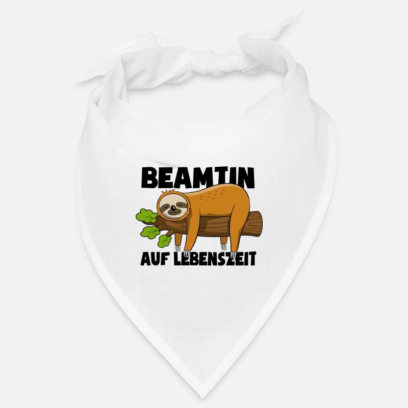 Faultier Beamtin auf Lebenszeit - Spruch Bandana