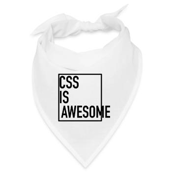 CSS is Awesome! (Even When It Overflows) - Bandana - Weiß - Vorne