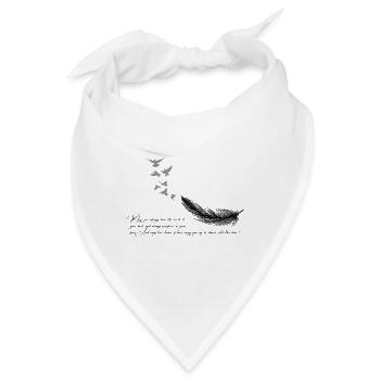 Moegest_Du_immer_Rueckenwind_haben-_und_stets_ - Bandana - Weiß - Vorne