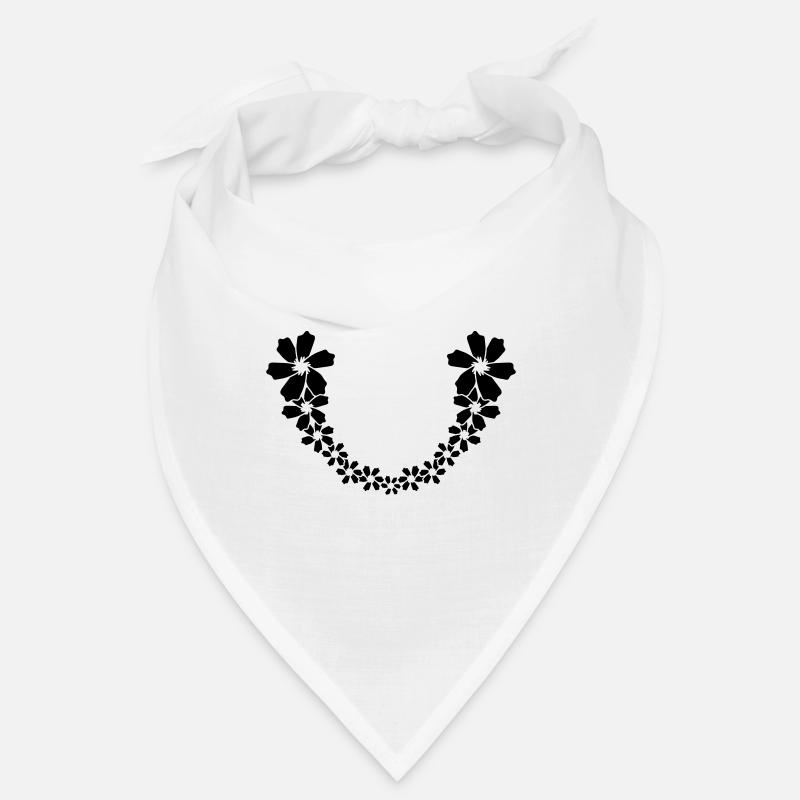 Vrille de fleurs en demi-cercle Bandana