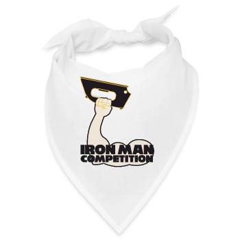 Iron Man Competition - Bügeleisen Mann Wettbewerb - Bandana - Weiß - Vorne