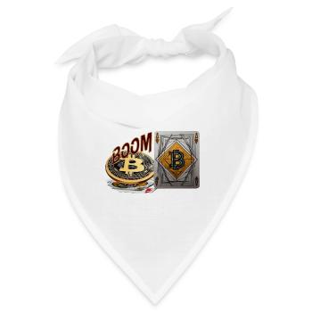 crypto boom, Kryptomünze Boom - Bandana - Weiß - Vorne