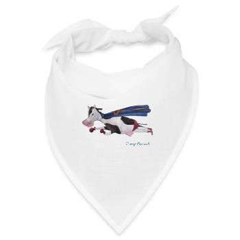 Super Kuh - Bandana - Weiß - Vorne
