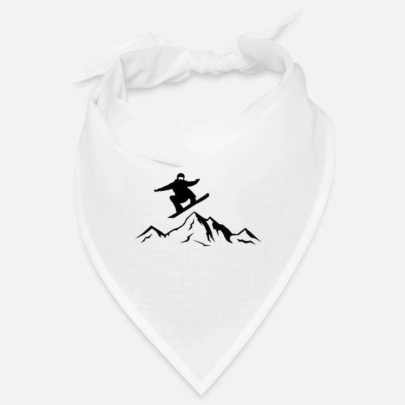 snowboard mountains Bandana