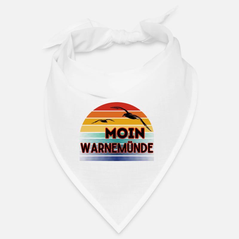 Moin Warnemünde with seagull in retro style Bandana