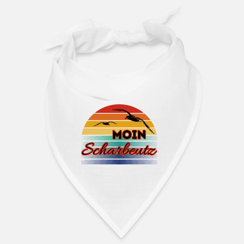 Moin Scharbeutz avec mouette dans le style rétro Scharbeutz Bandana