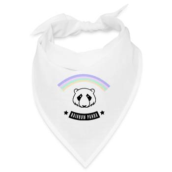 Rainbow Panda - Bandana - Weiß - Vorne