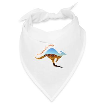 australien 3 - Bandana - Weiß - Vorne