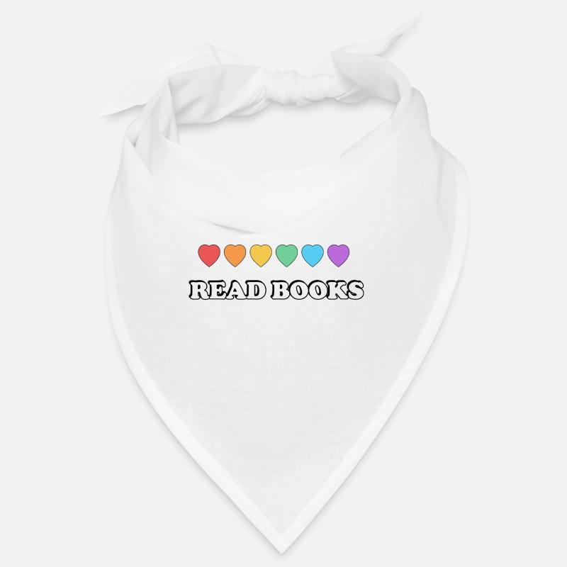 Bücher lesen Rainbow Hearts LGBTQ Pride Monat Bandana