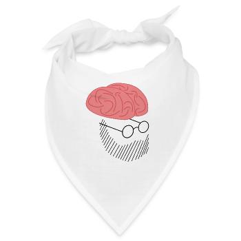 Kopf - Bandana - Weiß - Vorne