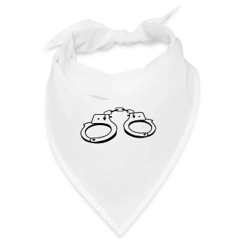 handschelle - Bandana - Weiß - Vorne