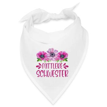 Mittlere Schwester - Bandana - Weiß - Vorne