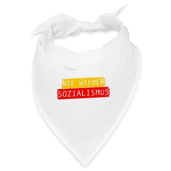Nie wieder Sozialismus Vintage - Bandana - Weiß - Vorne
