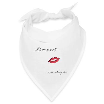 Ich liebe mich - Bandana - Weiß - Vorne