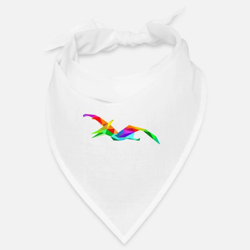 Bunter Regenbogen Pteranodon Flugsaurier Dino Bandana