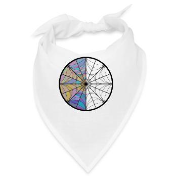 Buntes Mandala - Bandana - Weiß - Vorne