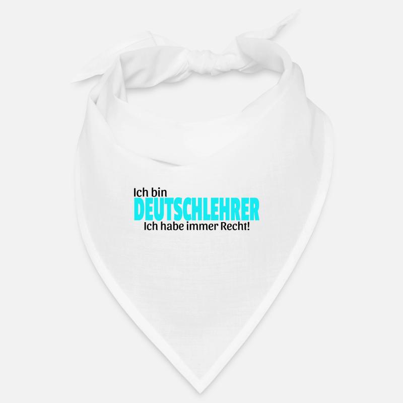 deutsch lehrer Geschenkidee lustiger Spruch Bandana