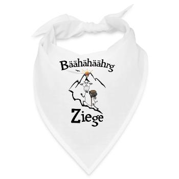 Bergziege - Bandana - Weiß - Vorne