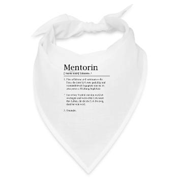 Mentorin einer Lehrein in Ausbildung - Bandana - Weiß - Vorne
