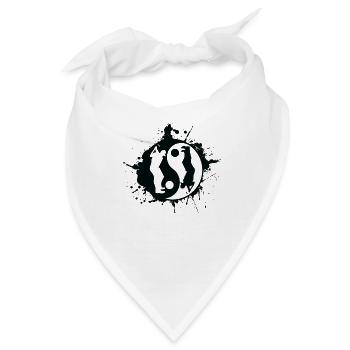 Golf Golfer Golfing Yin Yan Japanisches Symbol - Bandana - Weiß - Vorne