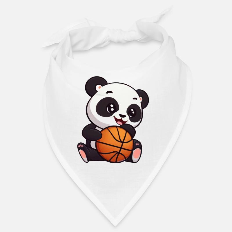 Panda auf Skateboard Bandana