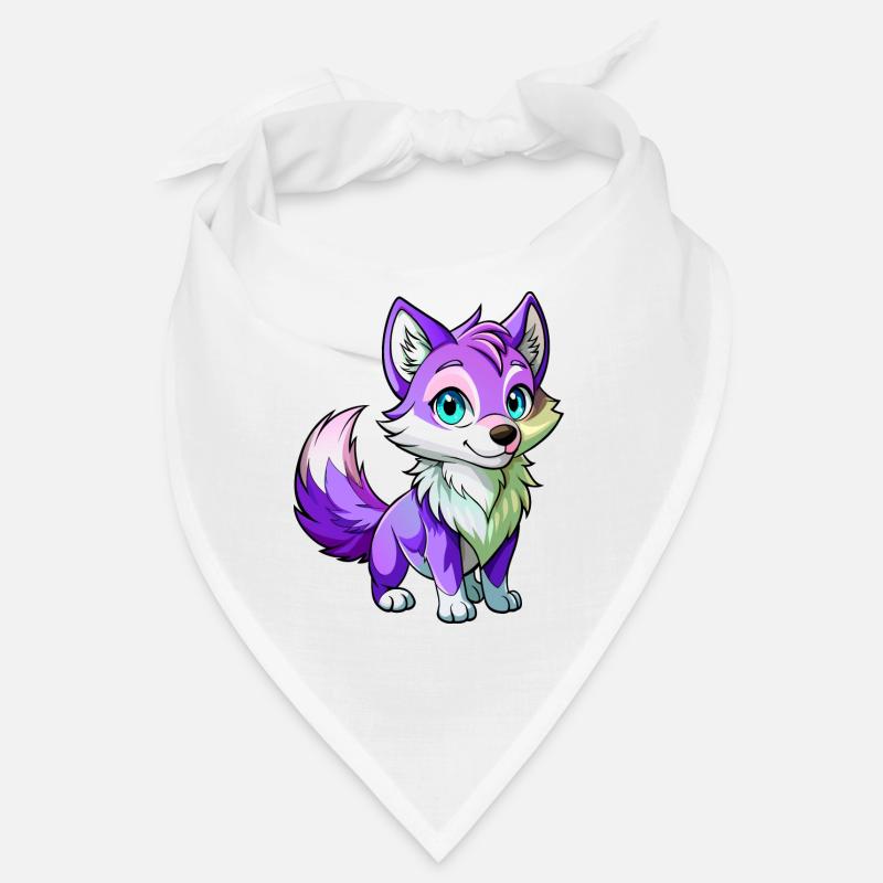 Bébé loup violet Bandana