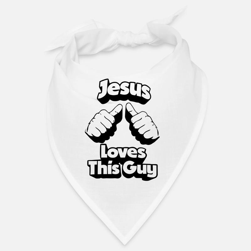 Jesus loves This Guy - Bandana - Weiß
