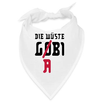 die wüste g(o)(a)bi - Bandana - Weiß - Vorne