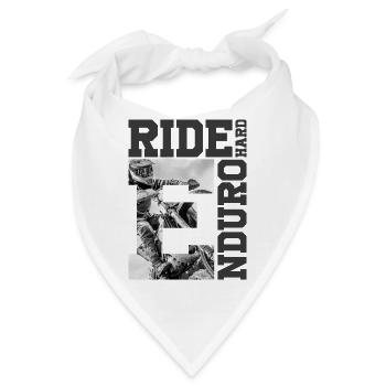 Hard Enduro Rider - Bandana - Weiß - Vorne