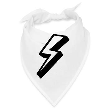 blitz donner himmel - Bandana - Weiß - Vorne