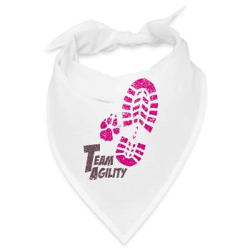 Team Agility pink - Bandana - Weiß - Vorne