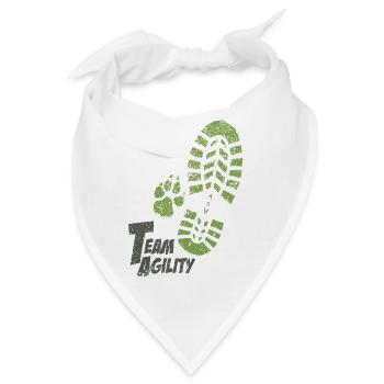 Team Agility gruen - Bandana - Weiß - Vorne