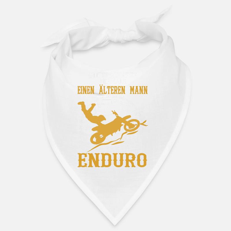 Älterer Mann Enduro - Bandana - Weiß