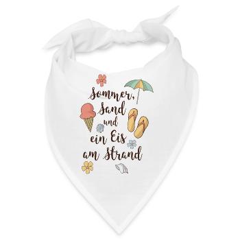 Strand - Bandana - Weiß - Vorne