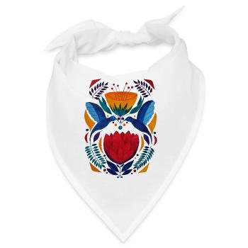Liebhaber | ethnisches buntes Design - Bandana - Weiß - Vorne