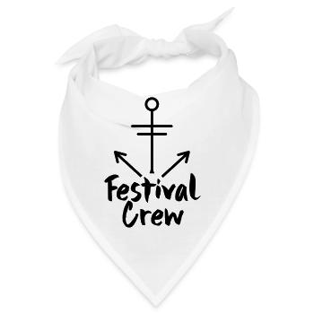 Festival T-Shirt, Konzert T-Shirt, Party T-Shirt - Bandana - Weiß - Vorne