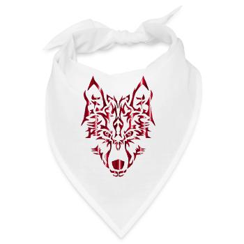 wolf wolfes wolves tribal23 - Bandana - Weiß - Vorne