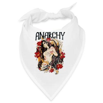 HIPPIE BLUMENKIND - Tattoo Engel Blumen Geschenk - Bandana - Weiß - Vorne
