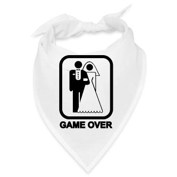 Game Over - Bandana - Weiß - Vorne