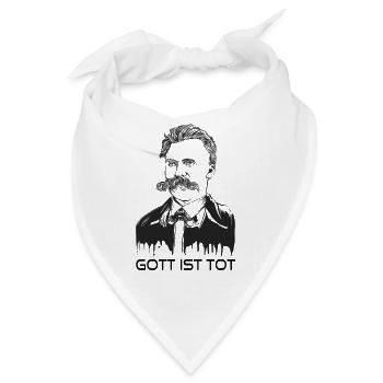 Gott ist tot Friedrich Nietzsche, Zarathustra - Bandana - Weiß - Vorne