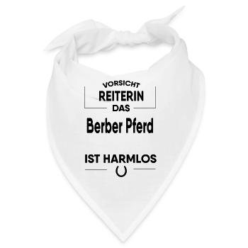Berber Pferd Geschenk - Bandana - Weiß - Vorne