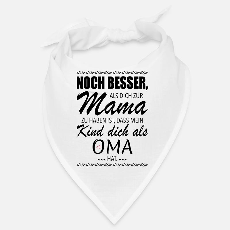 Muttertagsgeschenk Beste Mama Muttertag - Bandana - Weiß