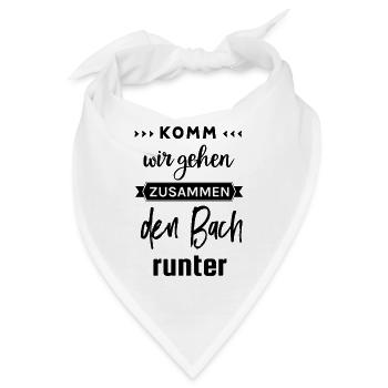 Zusammen den Bach runter - Bandana - Weiß - Vorne