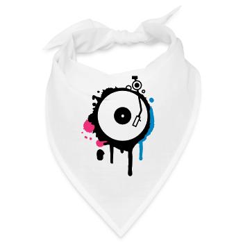 Turntable Graffiti - Bandana - Weiß - Vorne