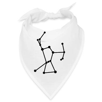 Orion - Glow in the dark - Bandana - Weiß - Vorne