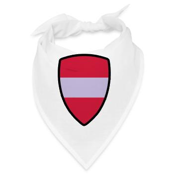 österreich fahne - Bandana - Weiß - Vorne